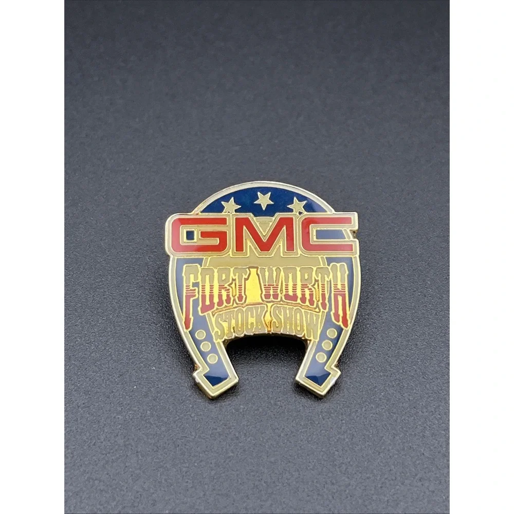 GMC Fort Worth Stock Show Trucks Horseshoe Texas Lapel‎ Hat Pin